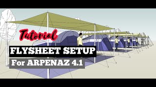 Flysheet Setup for Arpenaz 41 fresh amp black  Family Camping Malaysia  Tutorial Video [upl. by Allrud]