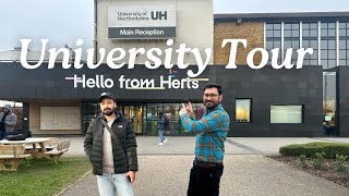 University of Hertfordshire Campus Tour 🇬🇧  BRP collection  Enrolment  London  UK [upl. by Delfeena]