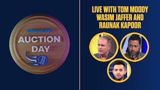 Auction day LIVE  With Tom Moody and Wasim Jaffer [upl. by Avid324]