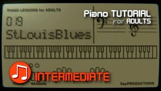 St Louis Blues  Piano Tutorial [upl. by Barbuto785]