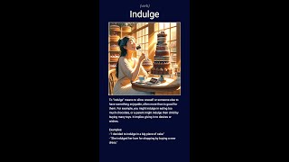 English word indulge verb C1 [upl. by Asek]