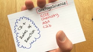 C24 Rates of Reaction FlashCards GCSE Chemistry AQA C2b [upl. by Elletnahc]