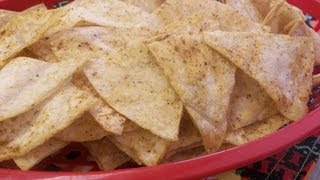 How to Make Homemade Baked Corn Tortilla Chips [upl. by Netsrik543]