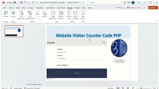 website visitor counter in PHP [upl. by Aisylla625]