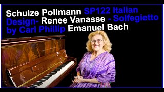 Schulze Pollmann SP122 Italian Design Renee Vanasse  Solfegietto by Carl Phillip Emanuel Bach [upl. by Malik]