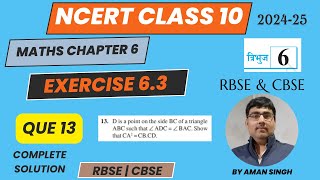 Ncert class 10 maths exercise 63 Que 13solution  similarity ncert10maths similarity [upl. by Nauqram]