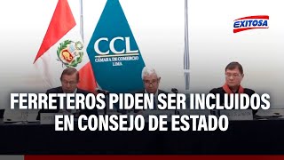 🔴🔵quotNos obvianquot Ferreteros piden al Congreso ser incluidos en Consejo de Estado ante ola de crímenes [upl. by Auqined]