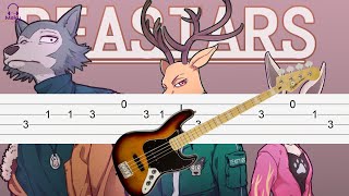 BEASTARS OP 1 Bass Tabs Tutorial [upl. by Anal]