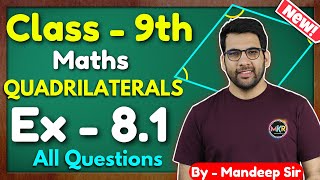 Class  9th Ex  81 Q1 Q2 Q3 Q4 Q5 Q6 Q7 Quadrilaterals Maths New NCERT CBSE GREENBoard [upl. by Leunamesoj]