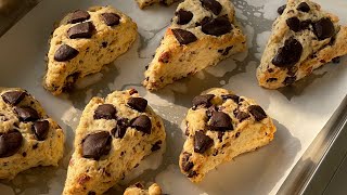 How to Make Chocolate Chunk Scones The BEST Scone Recipe [upl. by Alroi]