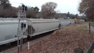 Waxhaw NC Christmas Parade Freight Train 2 December 11th 2016 [upl. by Udenihc643]