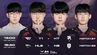 Bình Luận Tiếng Việt T1 vs KT  HLE vs NS  Tuần 3 Ngày 4  LCK Mùa Hè 2024 [upl. by Silyhp]