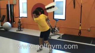 Golf Fitness Stephen Grant  Swing Fan Drills  GolfGym Academy [upl. by Myrt]