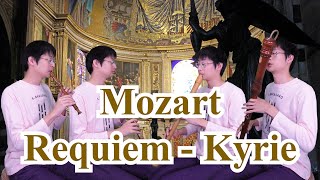 Mozert  Requiem  Kyrie on Recorder [upl. by Ahsiel]