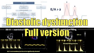 〖Echocardiography〗 Diastolic dysfunction full version 💘 [upl. by Annabel]