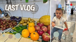 Last vlog 😔  fruits or vegetables full week bs 50 me  best supermarket for fruits ab vlog nhe [upl. by Hecklau538]