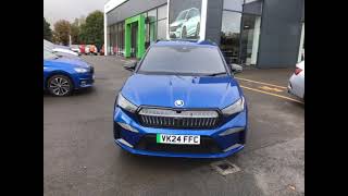 SKODA Enyaq 210kW 85 Sportline Plus 82kWh 5dr Auto VK24FFC STARTIN SKODA WORCESTER WEST MIDLANDS [upl. by Nelli]