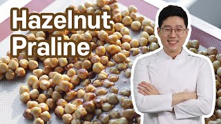 Homemade Hazelnut Praline  Pastry 101  Easy stepbystep [upl. by Enairb]