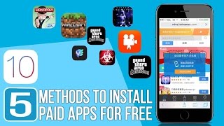 TOP 5 BEST METHODS 2017 To Install Paid Apps For Free iOS 11 iPhone iPad iPod NO JB [upl. by Rehpotsihc]