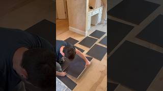 LVT Install 5G Locking System flooring installation floorworld lvp floorsystems floorlayer [upl. by Nnairrek]