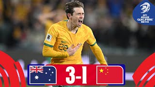 Important win for Australia  Australia  China PR  Highlights  AsianQualifiers  Road To 26 [upl. by Mccandless]