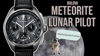 Handson Bulova Lunar Pilot Meteorite amp Grade 5 Titanium Limited Edition Review Speedmaster Killer [upl. by Holtz]