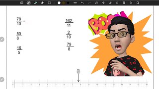 Acomodo de fracciones en la recta numérica [upl. by Eelegna]