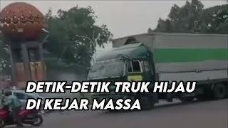 DetikDetik Truk Tabrak Banyak Korban Dikejar Massa [upl. by Bernj]