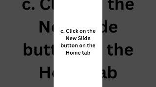 7 How do you insert a new slide in a MS PowerPoint presentation [upl. by Downall]