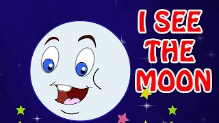 I See The Moon  Animated Nursery Rhyme in English Language [upl. by Pawsner]