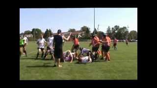 UWSP vs UWP Womens Rugby 9152012 [upl. by Lamraj]