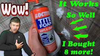 Loctite TITE FOAM Test And Review  Tips And Tricks  Insulating Foam Sealant Gaps amp Cracks [upl. by Ailee]