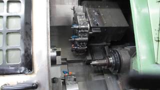 Mori Seiki ZL15S Dual Turret Dual Spindle Turning Center [upl. by Rialb672]