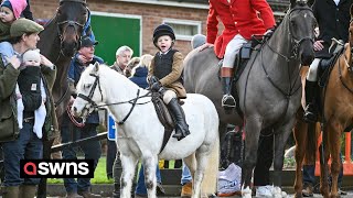 The UKs Fox Hunts turn out for Boxing day tradition  SWNS [upl. by Alf]