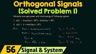 Orthogonal Signals Solved Problems 1 [upl. by Jolda]