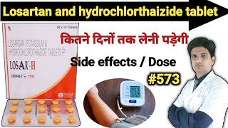 Losartan potassium amp hydrochlorthiazide tablets ip  Losar h uses in hindi shortslam [upl. by Dripps]