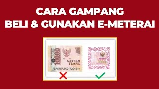 TUTORIAL MEMBELI amp MENGUNAKAN EMETERAI UNTUK DAFTAR CPNS [upl. by Robb]