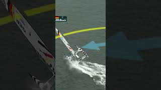 The Germans playing fast and loose in Sydney 😅 SailGP racing sailing [upl. by Cirenoj]