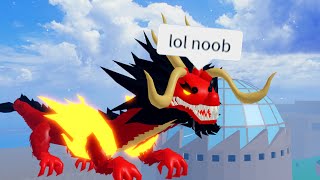 I destroyed this Toxic Kid with Dragon Fruit Blox Fruits [upl. by Marden]