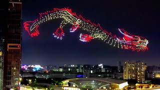 Dragon Boat Show with 1500 drones in Shenzhen China drone light show [upl. by Bayer]