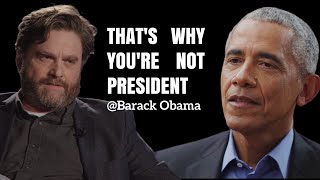 😂Barack Obama Roasts Zach Galifianakis On Between Two Ferns [upl. by Leinnad889]