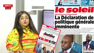 Revue des titres avec Mamy Samb de ce mercredi 4 décembre à la une DPG de Sonko en cours [upl. by Sal]