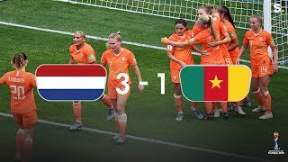 Miedema schiet Nederland voorbij Kameroen naar 18e finales [upl. by Keefe640]