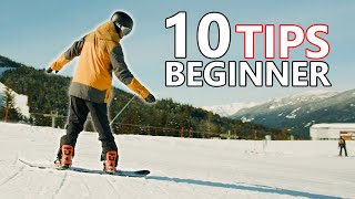 10 Beginner Snowboard Tips  First Day [upl. by Oirevas314]