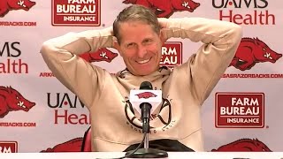 Eric Musselman postgame  Arkansas 97 Furman 83 [upl. by Brebner]