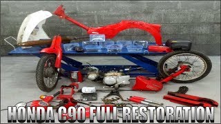 The Big Tear DownPart 1  Honda C90 FULL RESTORATION [upl. by Josiah332]