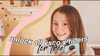 vsco X HACK unlocking ALL filters for free [upl. by Little]