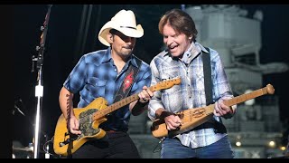 John Fogerty CCR and Brad Paisley play quotBad Moon Risingquot on Jimmy Kimmel LIVE [upl. by Atnoid]