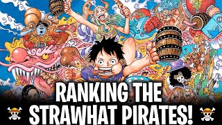 RANKING THE STRAWHAT PIRATES WEAKEST TO STRONGEST One Piece [upl. by Weirick]