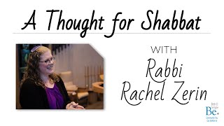 A Thought for Shabbat with Rabbi Rachel Zerin [upl. by Eek]